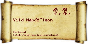 Vild Napóleon névjegykártya