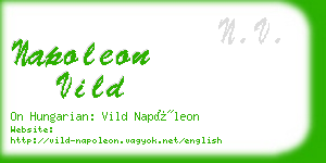 napoleon vild business card